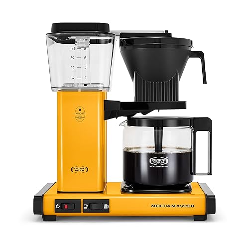 Technivorm Moccamaster 53942 KBGV 10-Cup Coffee Maker Yellow Pepper, 40 Ounce, 1.25l - 10-Cup - Yellow Pepper