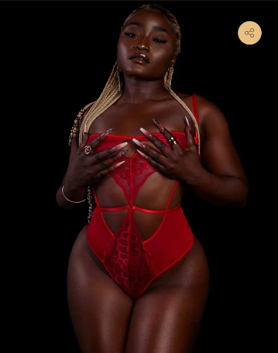 Red Lingerie Bodysuit | Henna