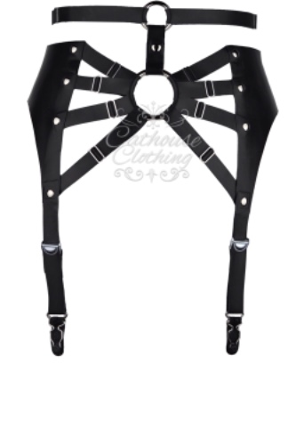 Latex Goddess suspender belt | x-large / Black