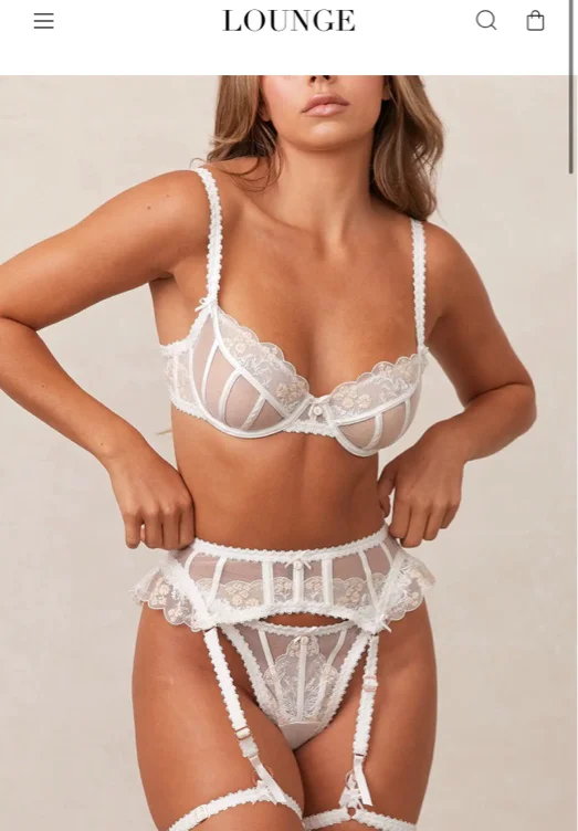 White lingerie set 🤍