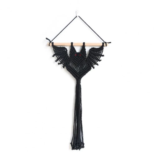 Gothic Bat Wall Hanging Planter Holder - Short - Wall Hanging