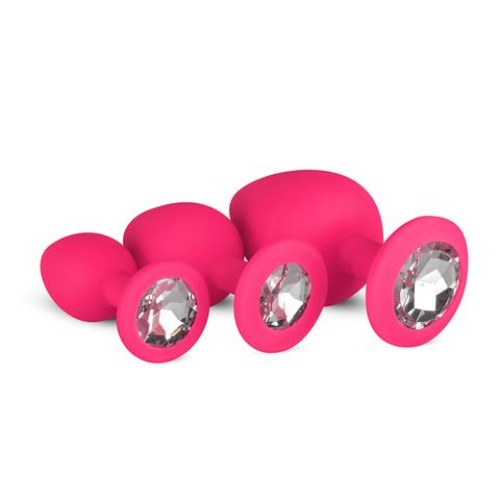 Analplug with Diamant - pink