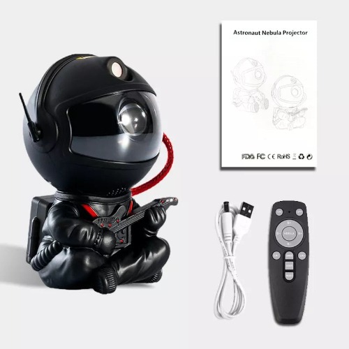 LED Galaxy Projector Lights for Kids - Play Guitar Black