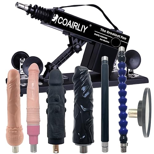 3XLR Sex Machine with 3.74'' Suction Cup Adapter Dildo Holder Thrusting Fuck Machine for Women Masturbation Different Realistic Dildos