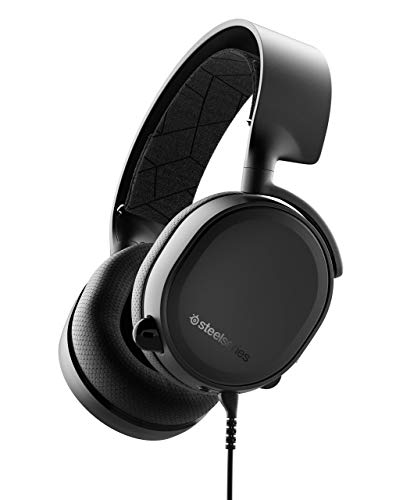 steelseries Arctis 3 (2019 Edition) All-Platform Gaming Headset for PC, PlayStation 4, Xbox One, Nintendo Switch, VR, Android, and iOS - Black (Renewed) - Black - 2019 Edition