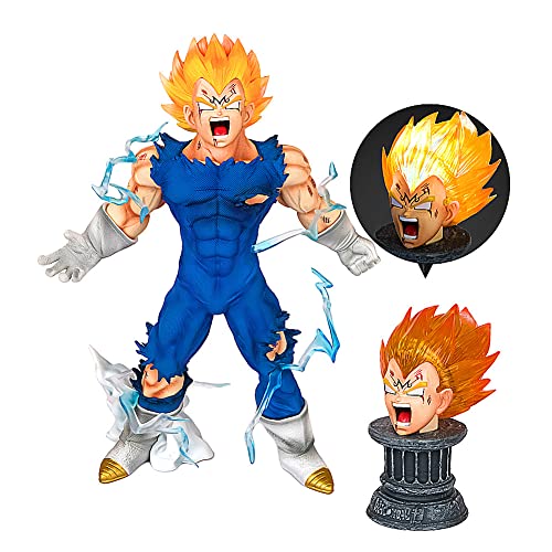 SURUIMA GK Vegeta Figure Statues DBZ Figure Figurine Super Saiyan Blue Collection Birthday Gifts PVC 11 Inch - Vegeta A
