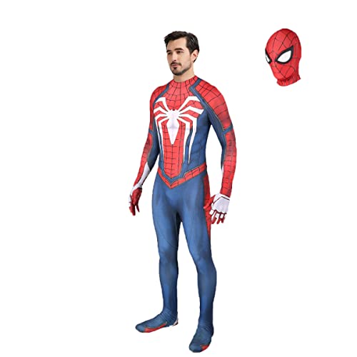 CEMDER Halloween Superhero Tight Fitting Clothing For Children's Adult Stage Role-playing Costumes - adult-XL(height:67-69inch) - Red