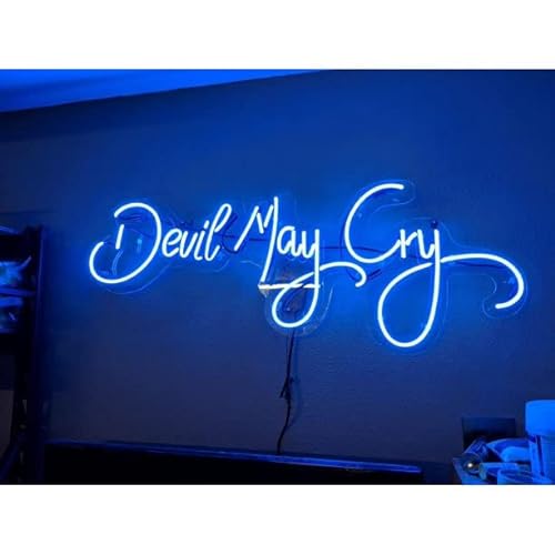 Queen Sense 24" Devil May Cry Neon Sign Acrylic With Dimmer Beer Pub Bar Handmade Wall Decor Neon Light A124DMCA2Tr
