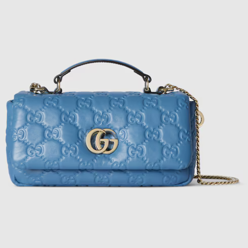 Gucci - GG Milano mini top handle bag - Blue Leather