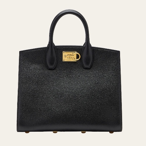 Ferragamo Studio Box bag (M) - Black