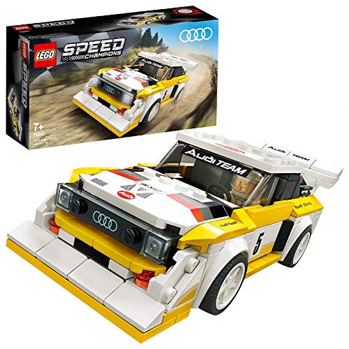 LEGO 76897 Speed Champions Audi Sport quattro S1 Racer Toy, with Racing Driver Minifigure, Race Cars Building Sets