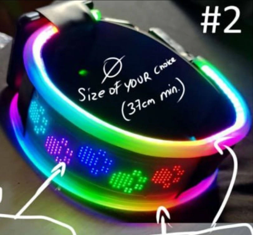 RGB + Screen rubber collar