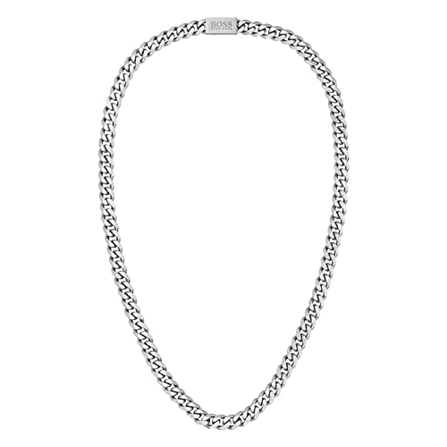 BOSS Jewelry Men's Chain Link Collection Chain Necklace - 1580142, (logo may vary)
