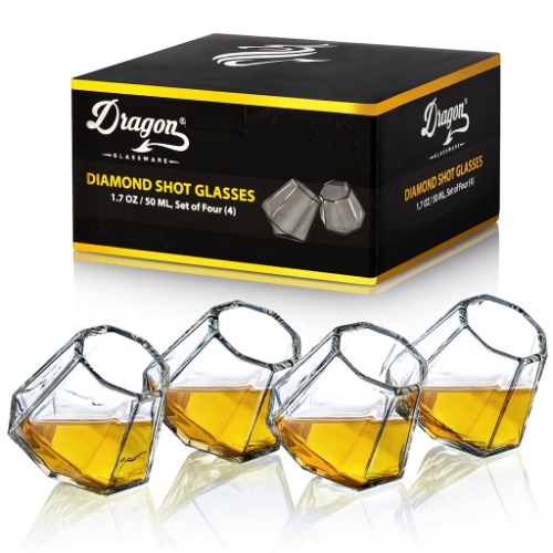 Diamond Shot Glasses | Set of 4