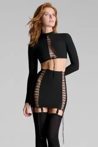 Maison Close Suspender Mini Skirt M