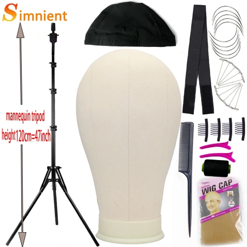 Cabeça de Manequim com Wig tripod - AliExpress