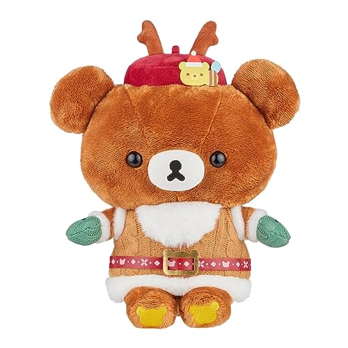 Rilakkuma Chairoikoguma San-X Original Sweet Christmas Series Plush - 13.5-inch Plush - Chairoikoguma