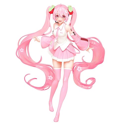 Yarpuudg Figure Anime Figures Pink Cherry Blossoms Figure Girl Figurine Gift Desktop Collection Ornament - Cherry Blossoms Figure