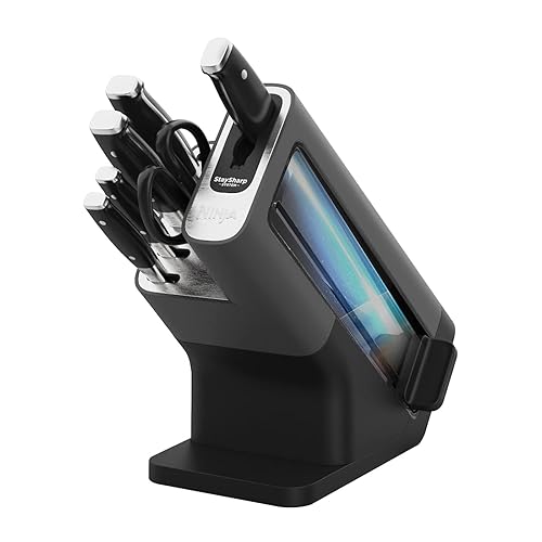 Ninja 6 Piece Knife Block with Scissors - Black