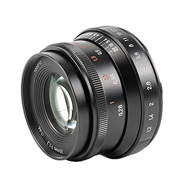 7artisans 35mm f1.2 Mark II APS-C Geklickte größere Blende Festbrennweite Passend für Canon Kompakte Spiegellose Kameras Für EOS-M1 EOS-M2 EOS-M3 M5 M6 M10 M100 M50