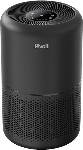 LEVOIT Air Purifier for Home Allergies Pets Hair in Bedroom, Covers Up to 1095 Sq.Foot Powered by 45W High Torque Motor, 3-in-1 Filter, Remove Dust Smoke Pollutants Odor, Core300-P, Black - Black - Air Purifier