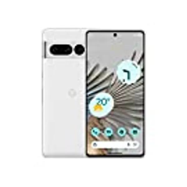Google Pixel 7 Pro - Teléfono móvil 5G Android libre con teleobjetivo, objetivo gran angular y batería de 24 horas de duración - 128GB , Nieve (Blanco)