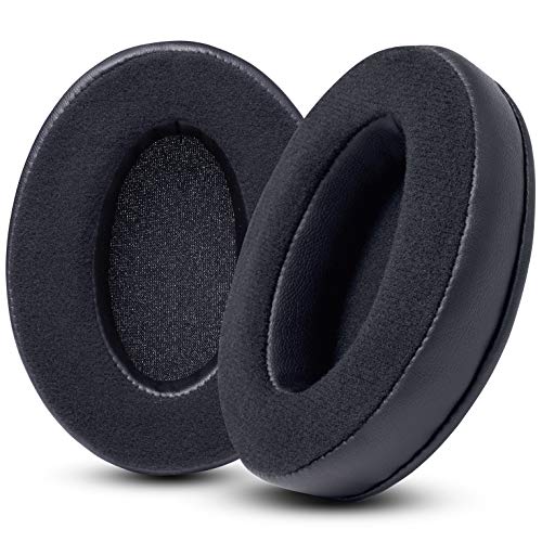 WC PadZ Velour - The Ultimate Upgraded Earpads by Wicked Cushions - Compatible with Audio Technica, HyperX, SteelSeries Arctis & More - Extra Thick - Bigger Opening - Softer Memory Foam | (Black) - Black
