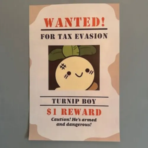 Turnip Boy Poster