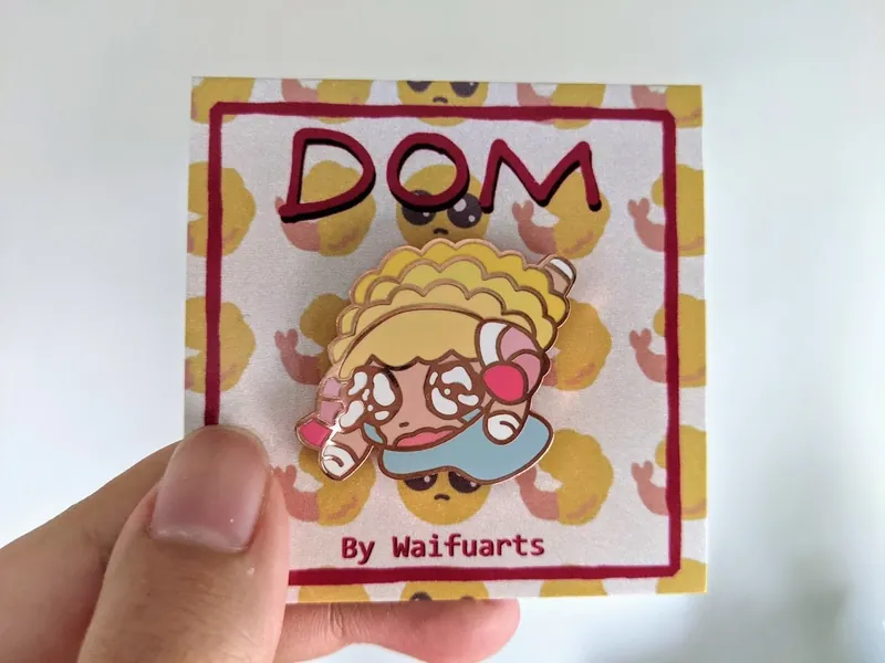 LIMITED EDITION Rose Gold Dom 1.5 Inch Hard Enamel Pin