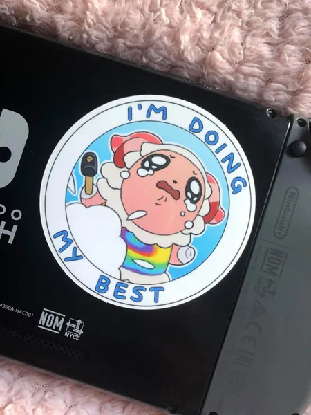 Animal Crossing | ACNH Sticker | Die Cut Vinyl Sticker | Doing My Best Dom