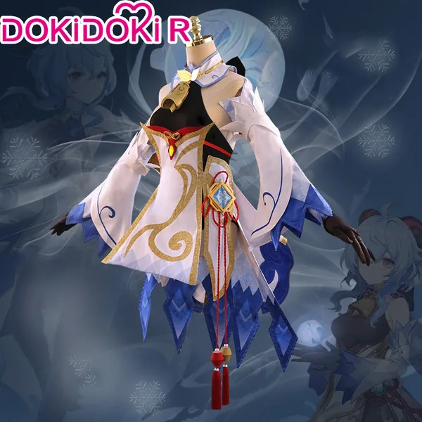 DokiDoki-R Game Genshin Impact Cosplay Gan Yu Costume Ganyu | M