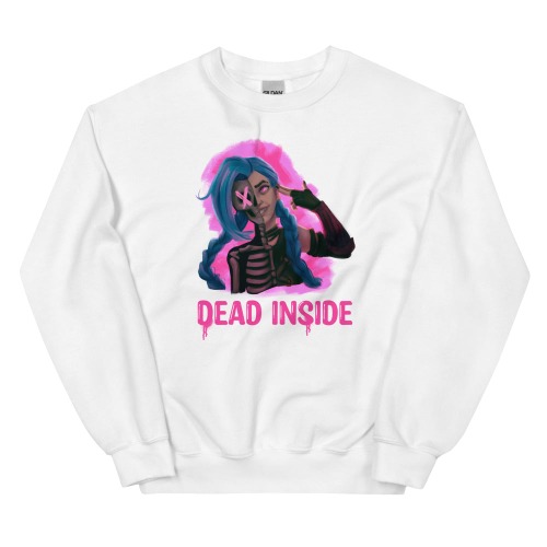 Dead Inside | Unisex Sweatshirt | League of Legends - White / 5XL