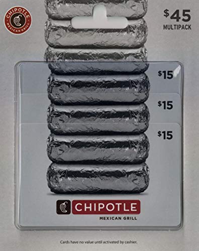 Chipotle Gift Card, Multipack of 3 - 45 - Multi Pack