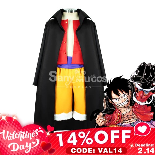 【Valentine's Day 14% OFF CODE: VAL14】Anime One Piece Cosplay Luffy Wano Country Cosplay Costume - L
