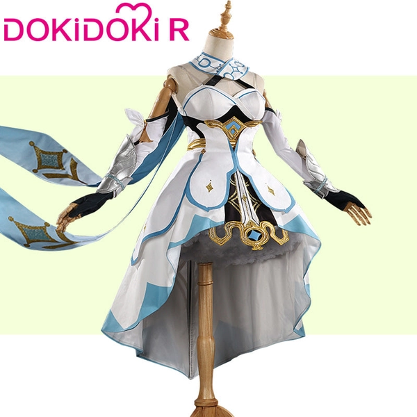 DokiDoki-R Game Genshin Impact Original Version Cosplay Traveler Lumine Costume Ying