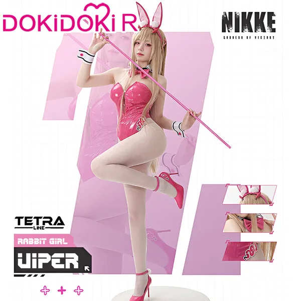 【In Stock】DokiDoki-R Game GODDESS OF VICTORY: NIKKE Cosplay Viper Costume Rabbit Girl Bunny