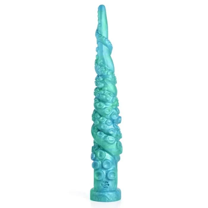  Sinnovator Kraken Double Tentacle Depth Training Platinum Silicone Dildo 12.2 Inches to 24.2 Inches (3 Sizes)
