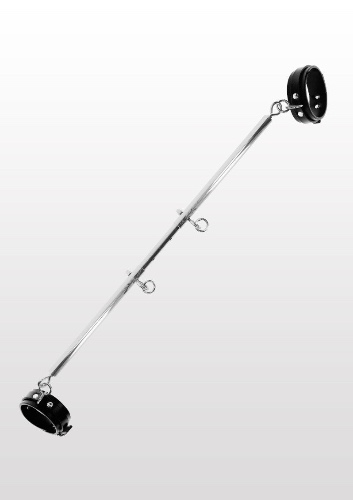 Spreader Bar with Ankle Cuffs Black & Silver by Taboom | Default Title