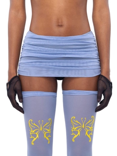 Shop Solace Ash Blue Mini Skirt Online | Zhilyova