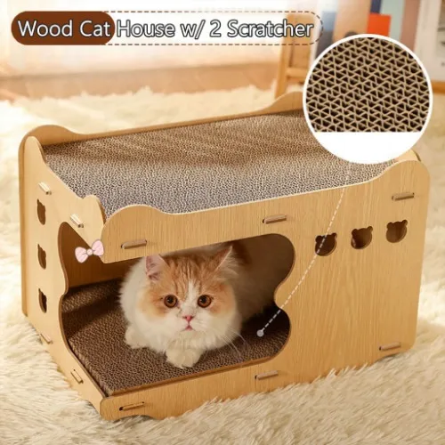 Cat Scratch Board House