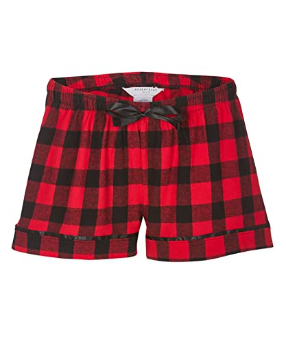 boxercraft Flannel Short for Women - X-Small - Red/Black Buffalo Plaid