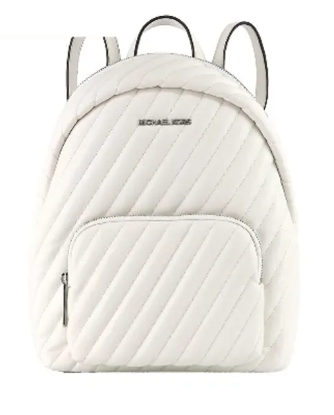 Michael Kors Erin Medium Quilted Women's Backpack (Optic white)