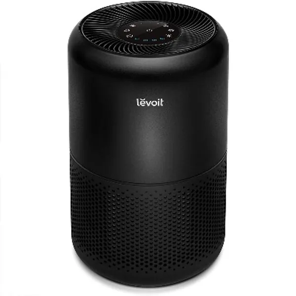 Levoit Air Purifiers for Home with H13 HEPA Filter, Air Cleaner for Dust Smoke Pollen Pet Allergies, 24dB Quiet Air Filter with Timer, Sleep Mode, Ozone Free for Bedroom, Office, Core300 Black