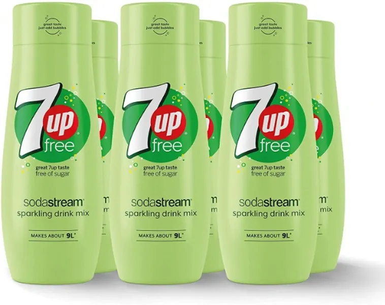 SodaStream 7UP Free, Makes Up to 54 Litres – 6 x 440 ml Multipack