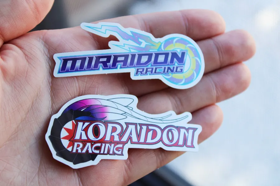 Koraidon & Miraidon Racing Team Stickers | Pokémon Scarlet and Violet