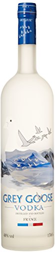 GREY GOOSE Premium-Vodka aus Frankreich mit 100 % französischem Weizen und natürlichem Quellwasser, 40% Vol., 150 cl / 1,5 l - Vodka - Original - 1.5 l