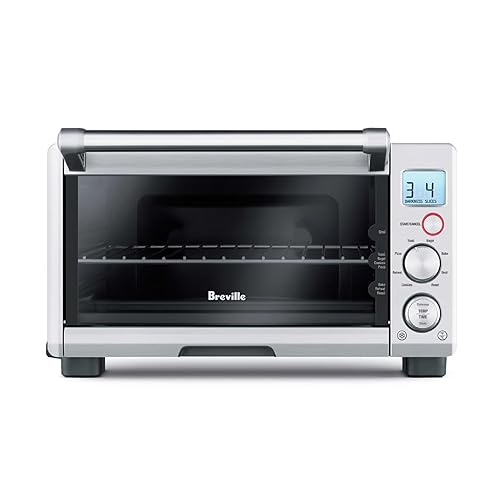 Breville BOV650XL the Compact Smart Oven Countertop Toaster Oven, Brushed Stainless Steel