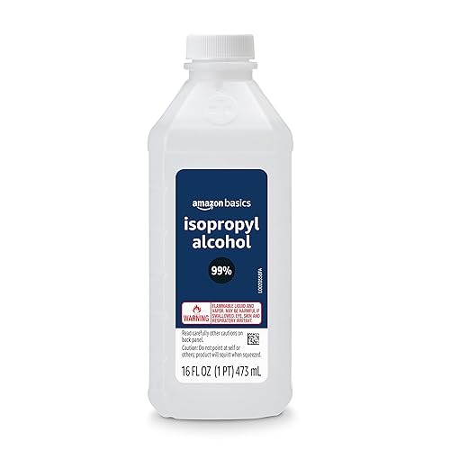 Amazon Basics 99% Isopropyl Alcohol First Aid For Technical Use,16 Fluid Ounces, 1-Pack (Previously Solimo) - 16 Fl Oz (Pack of 1)