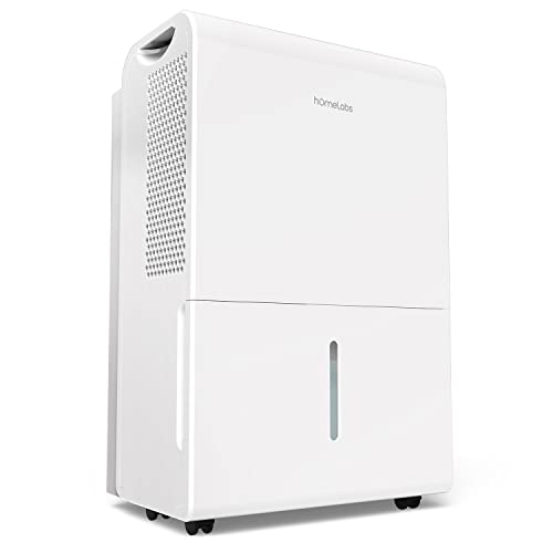 hOmeLabs Energy Star Dehumidifier 1500 Sq. Ft - 22 Pint Size - Medium to Large Rooms, Basements - Removes Moisture, Controls Humidity, 24-Hour Timer - 1,500 Sq. Ft