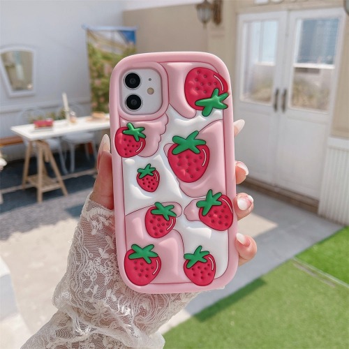 Strawberry Cream iPhone Case - Pink / for iphone 11